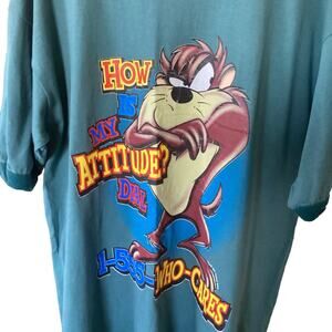 Sherry's Best Looney Tunes Taz Attitude Graphic Tee Size XL